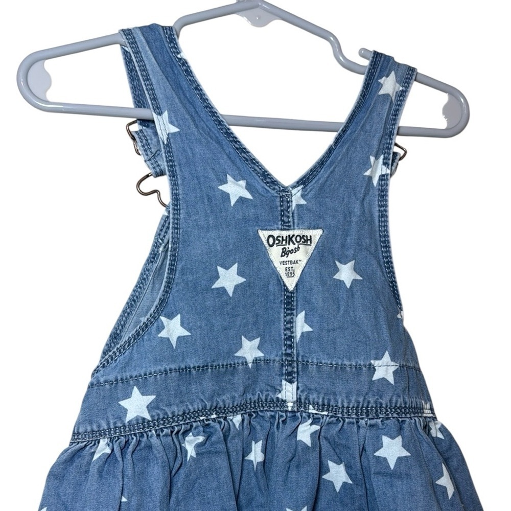 Oshkosh B’gosh Baby Girl Starry Denim Skirtall Size 18 Months - Picture 8 of 9